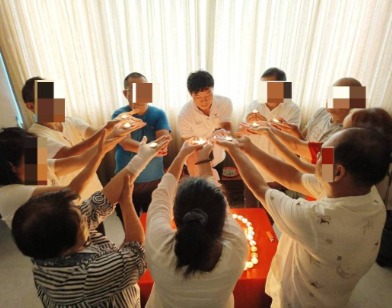 學員練習與靜心